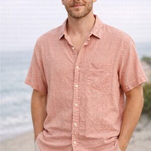 Men's Casual Pink Shirt